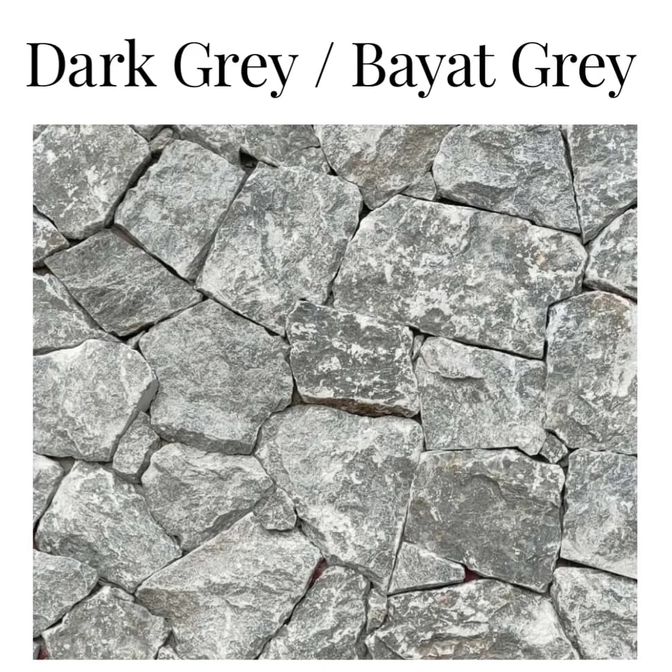 Dark Grey Crazy Paving